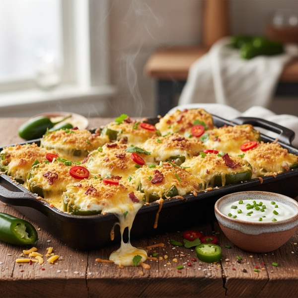 Cheesy Baked Jalapeno Poppers Delight recipe