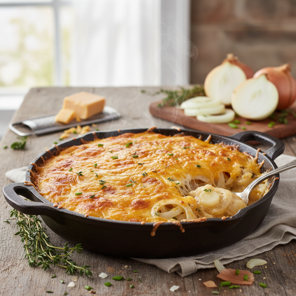Cheesy Baked Sweet Onion and Cheddar Delight recipe