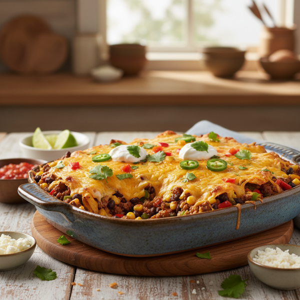 Cheesy Baked Taco Fiesta recipe