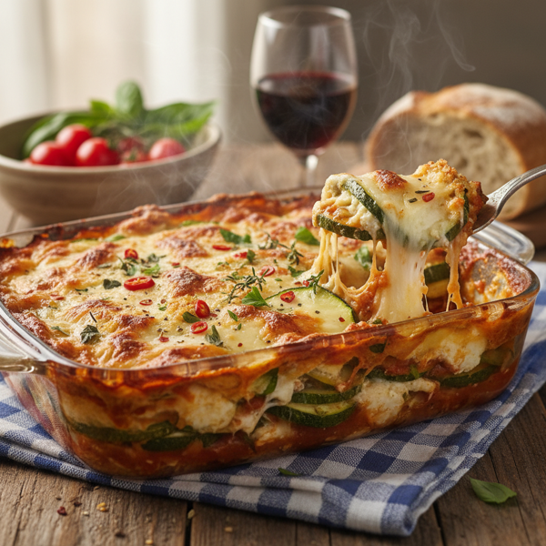 Cheesy Baked Zucchini Delight recipe