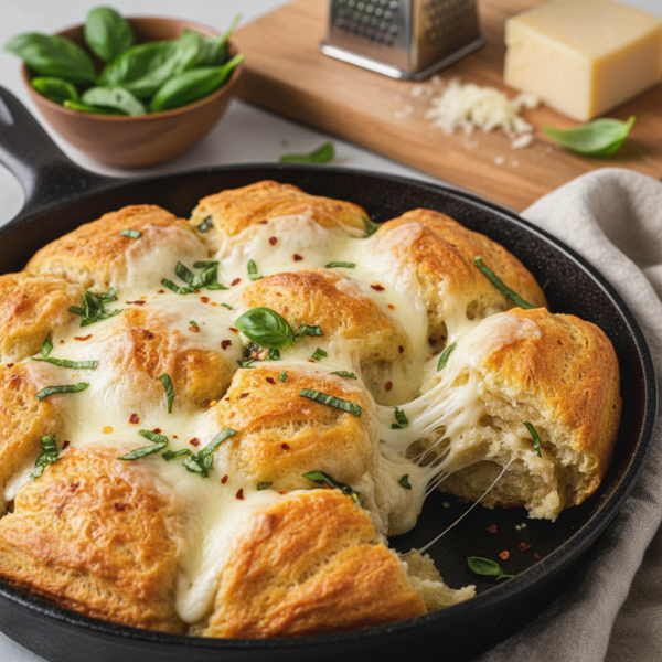 Cheesy Basil Pull-Apart Biscuits recipe