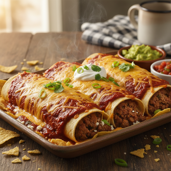 Cheesy Beef Enchiritos recipe