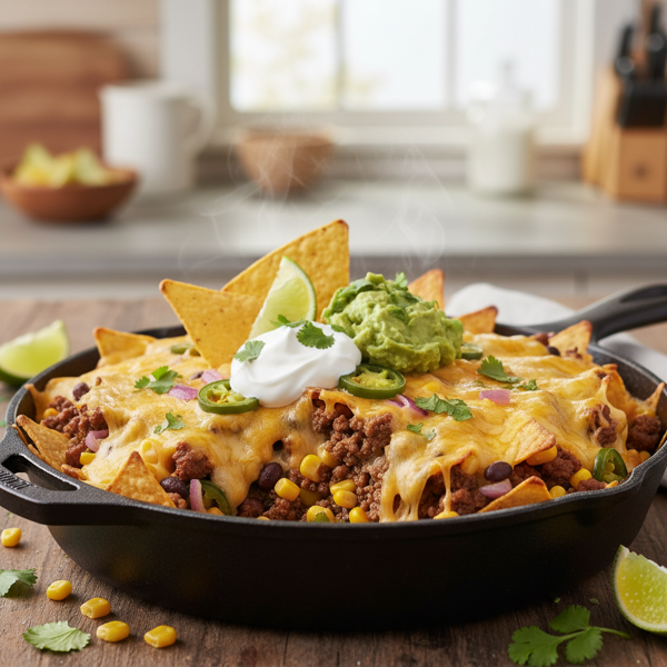 Cheesy Beef Nacho Bake recipe
