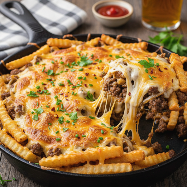 Cheesy Beef & Fries Bake recipe
