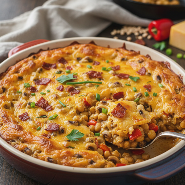 Cheesy Black-Eyed Pea Casserole recipe