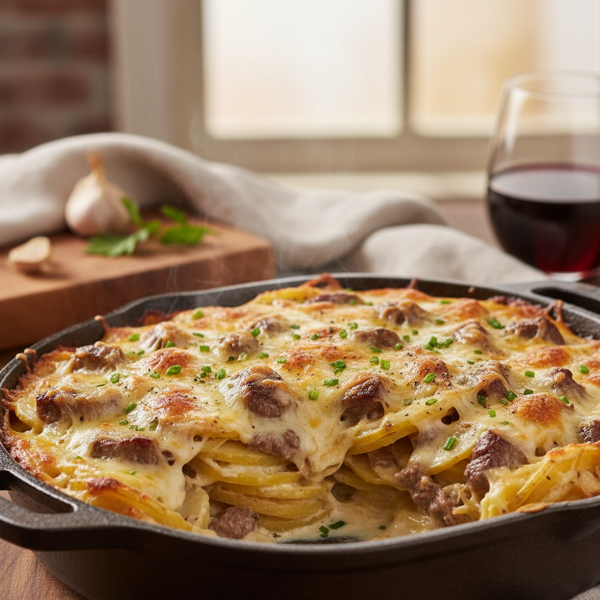 Cheesy Black Angus Potato Gratin recipe