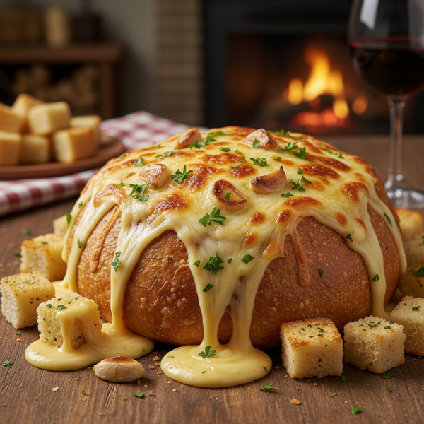 Cheesy Bread Bowl Delight recipe