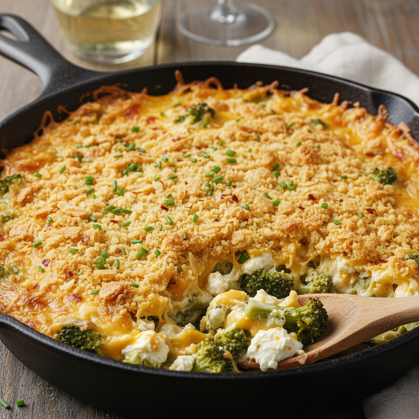 Cheesy Broccoli Cracker Bake recipe