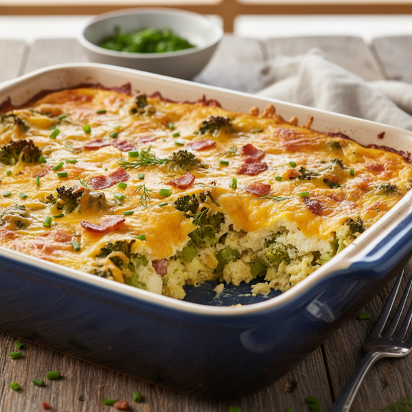 Cheesy Broccoli Egg Bake recipe