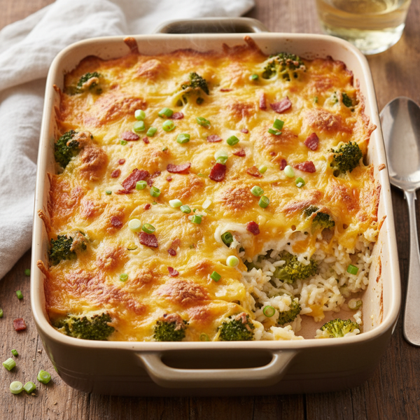 Cheesy Broccoli Rice Bake recipe