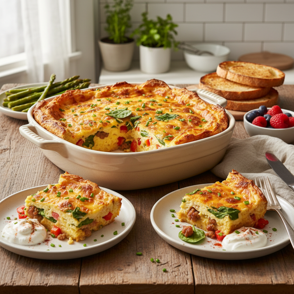 Cheesy Brunch Egg Casserole recipe