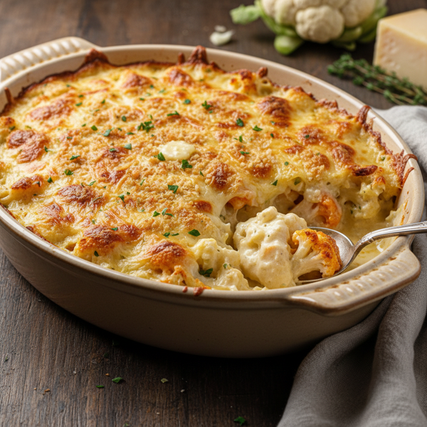 Cheesy Cauliflower Gratin Delight recipe