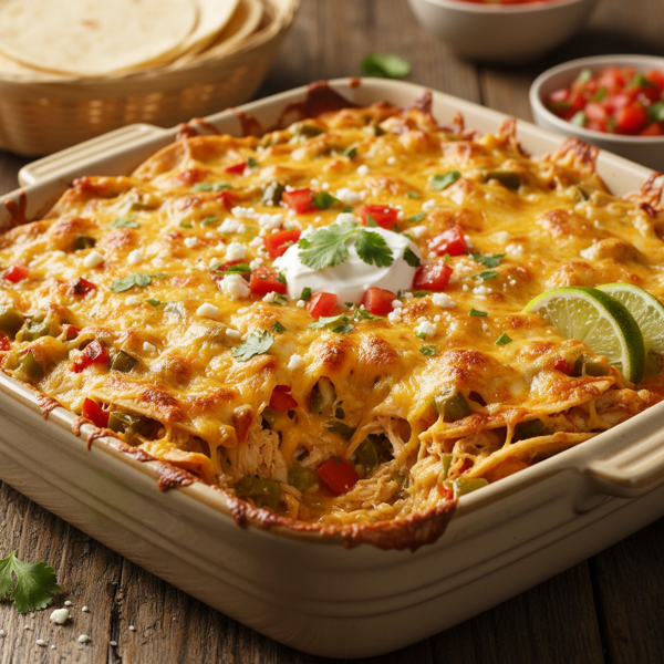 Cheesy Chicken Chalupa Bake recipe