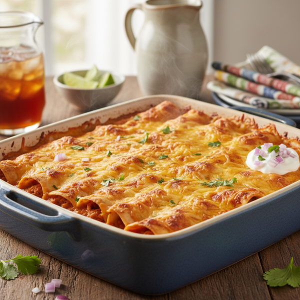 Cheesy Chicken Enchilada Bake recipe