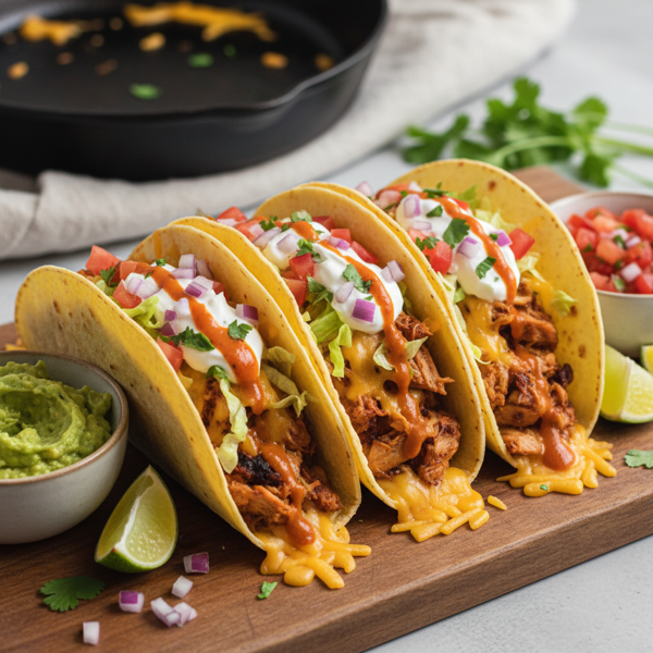 Cheesy Chicken Tacos Supreme recipe