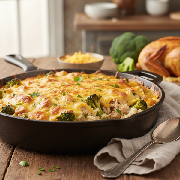 Cheesy Chicken & Broccoli Rice Bake recipe