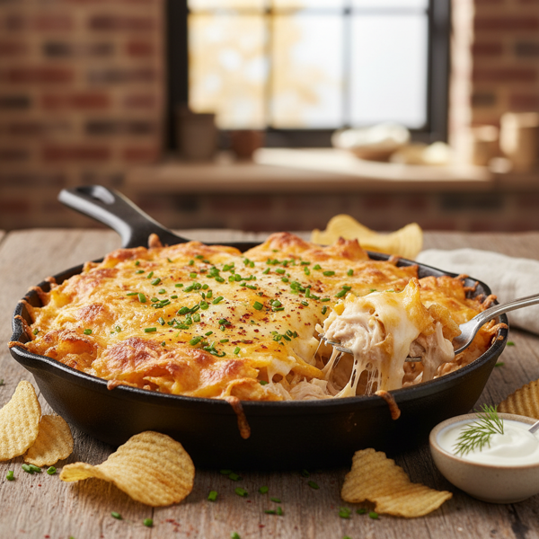 Cheesy Chicken & Crispy Chips Casserole recipe