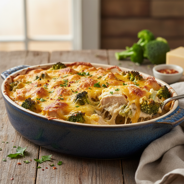 Cheesy Chicken and Broccoli Bake recipe