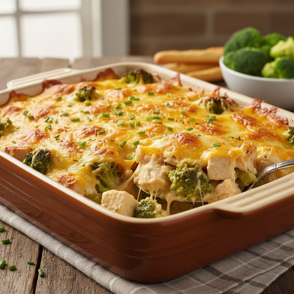 Cheesy Chicken and Broccoli Casserole recipe