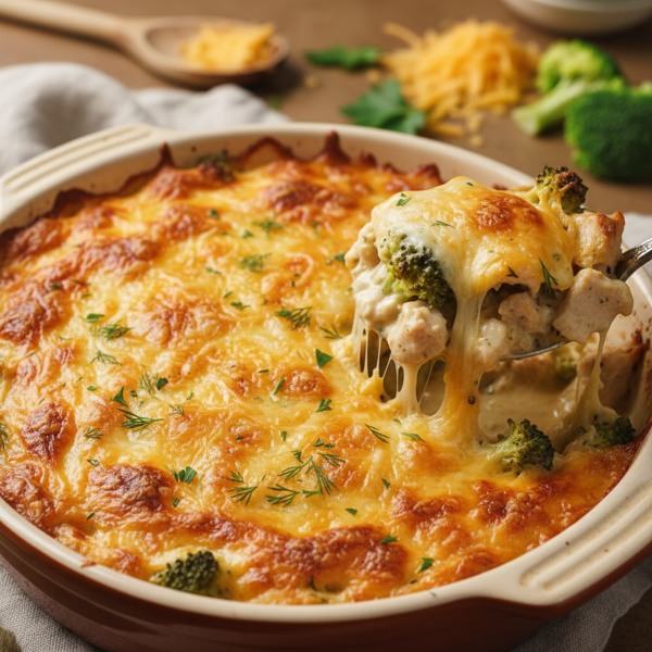 Cheesy Chicken and Broccoli Casserole Delight recipe
