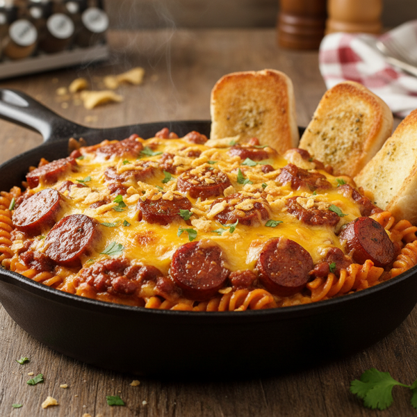 Cheesy Chili Dog Delight Casserole recipe