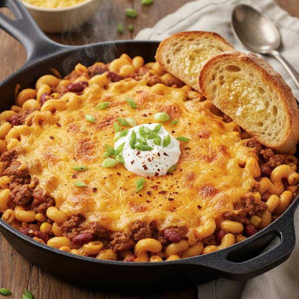 Cheesy Chili Mac Delight recipe