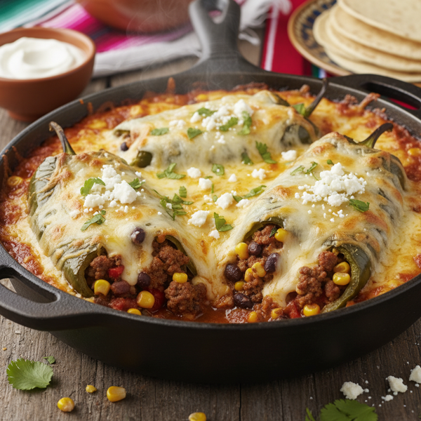 Cheesy Chili Relleno Bake recipe