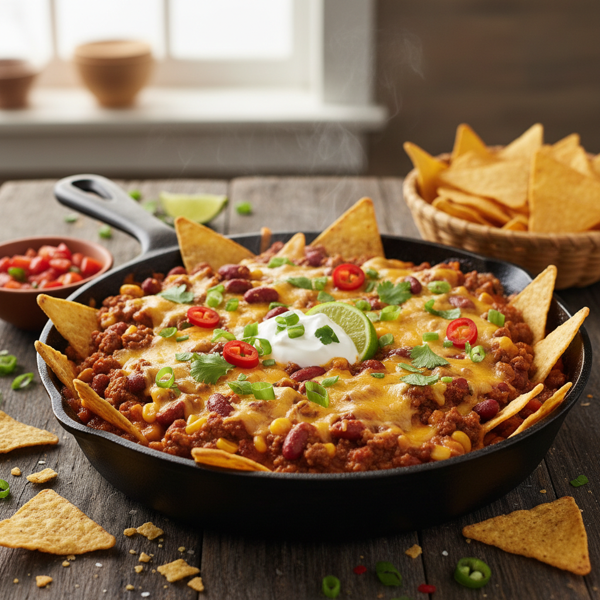 Cheesy Chili Tortilla Dip recipe