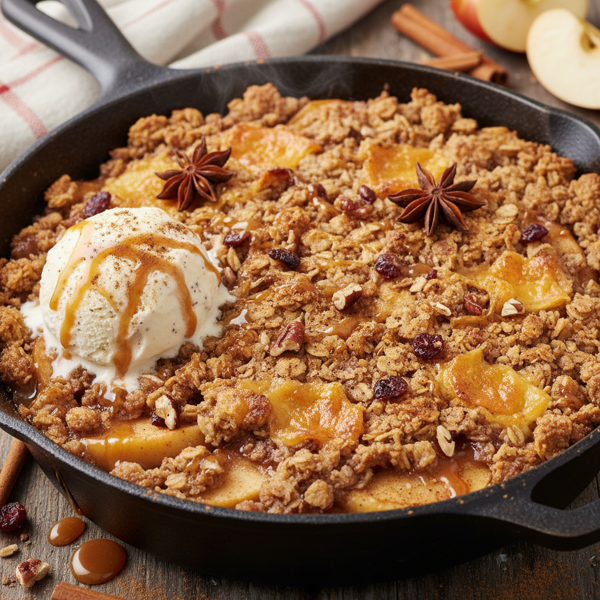 Cheesy Cinnamon Apple Crisp Delight recipe