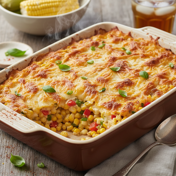 Cheesy Corn Delight Casserole recipe