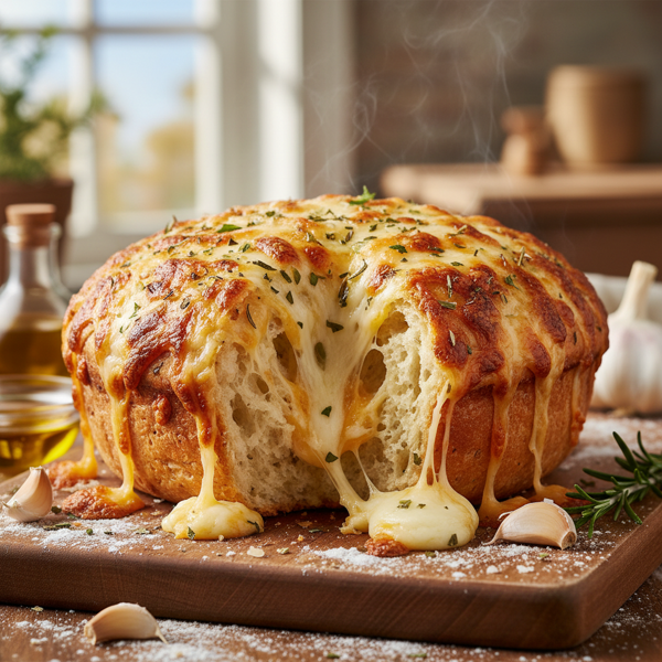 Cheesy Crusty Delight Bread recipe