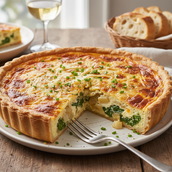 Cheesy Delight Quiche recipe