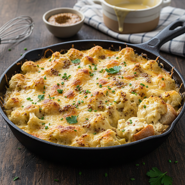 Cheesy Dijon Cauliflower Delight recipe