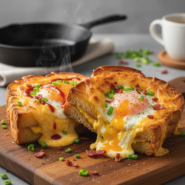 Cheesy Egg Toast Surprise recipe