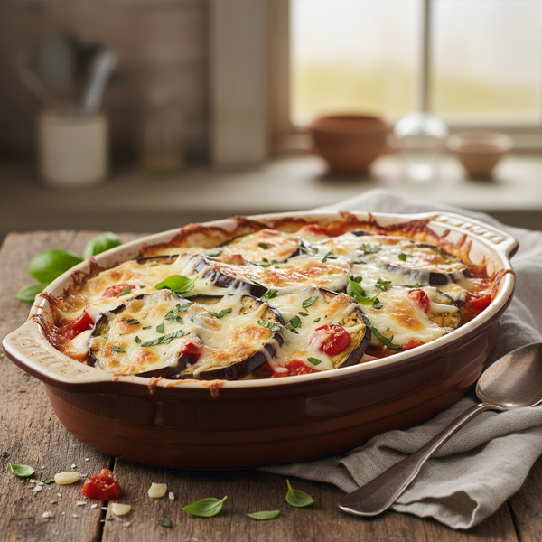 Cheesy Eggplant Delight Casserole recipe