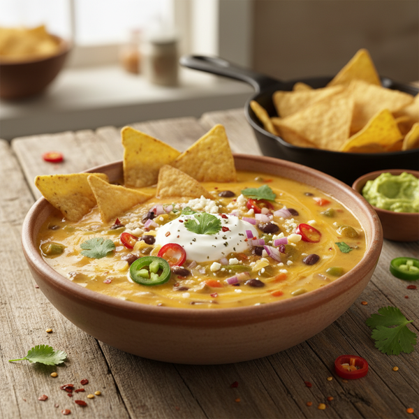 Cheesy Fiesta Nacho Soup recipe