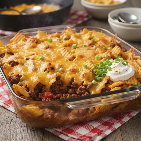 Cheesy Frito Pie Casserole recipe