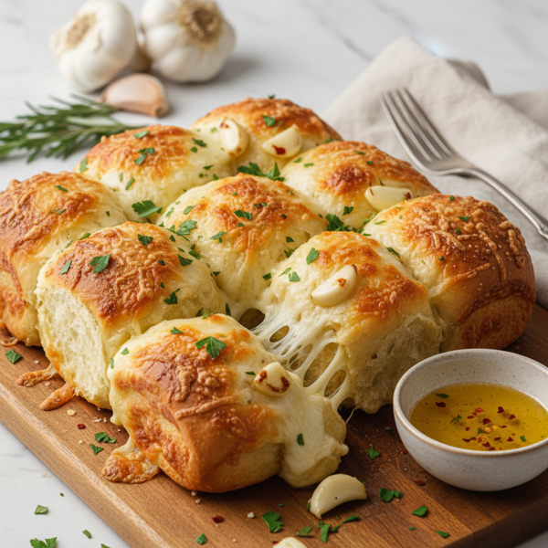 Cheesy Garlic Bliss Rolls recipe