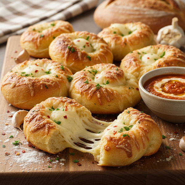Cheesy Garlic Bread Twists recipe