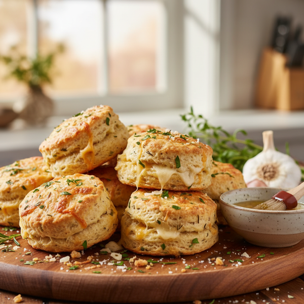 Cheesy Garlic Herb Biscuits recipe