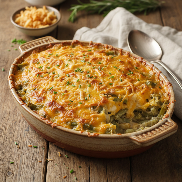 Cheesy Green Bean Casserole Delight recipe