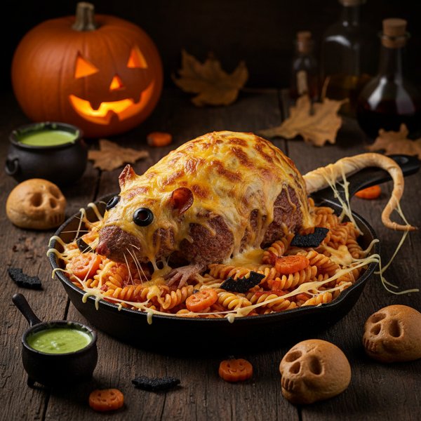 Cheesy Halloween Rat Surprise recipe