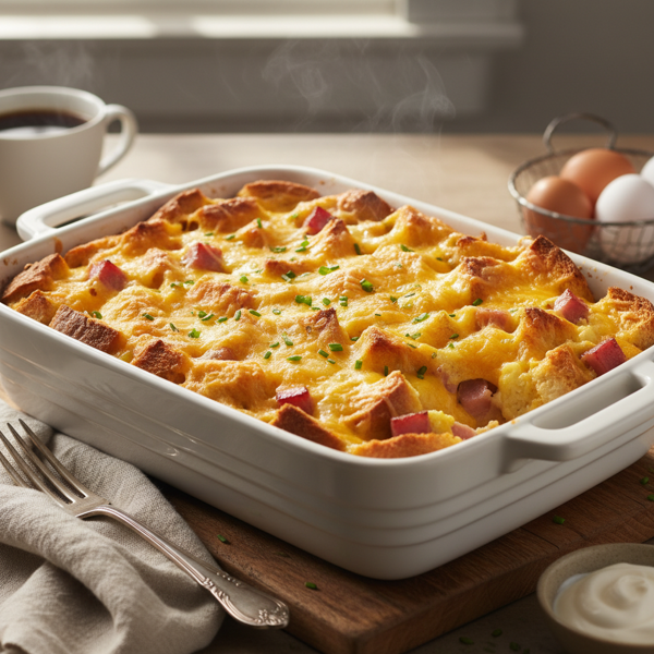 Cheesy Ham and Egg Breakfast Bake recipe
