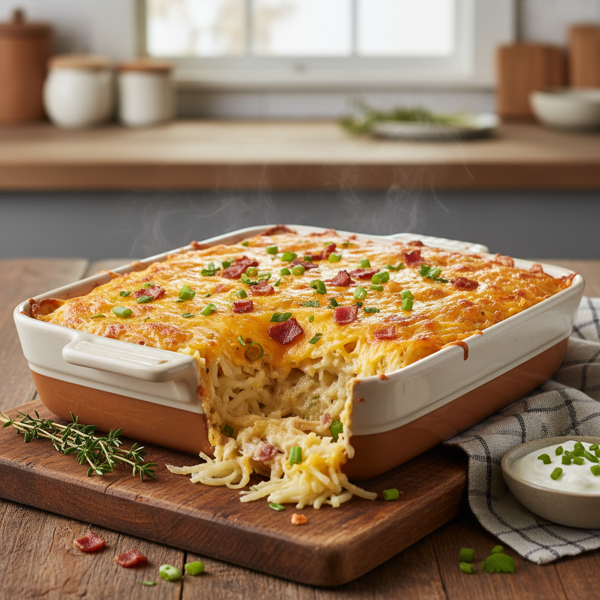 Cheesy Hash Brown Delight Casserole recipe