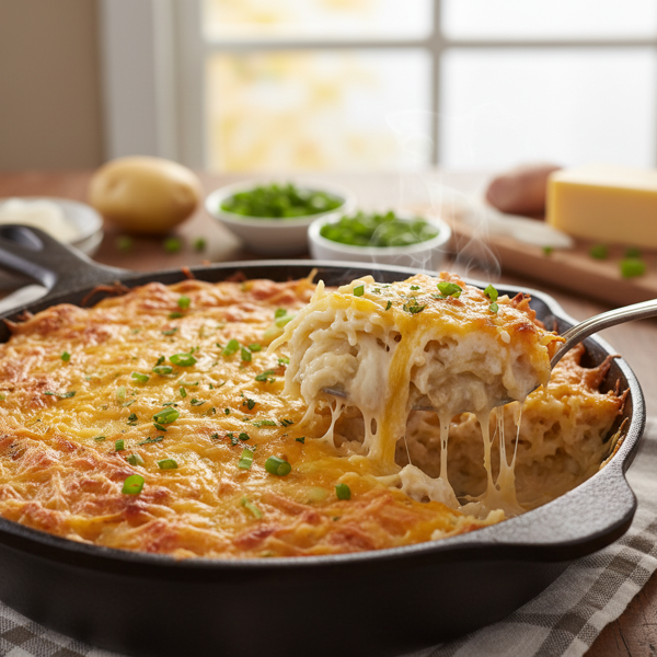 Cheesy Hashbrown Casserole Delight recipe