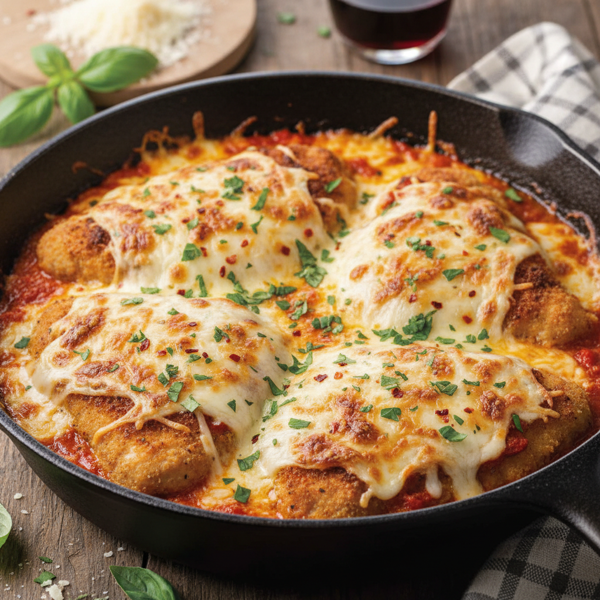 Cheesy Herb Chicken Parmesan Bake recipe