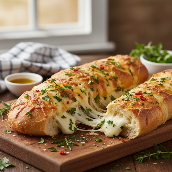 Cheesy Herb French Bread Delight recipe