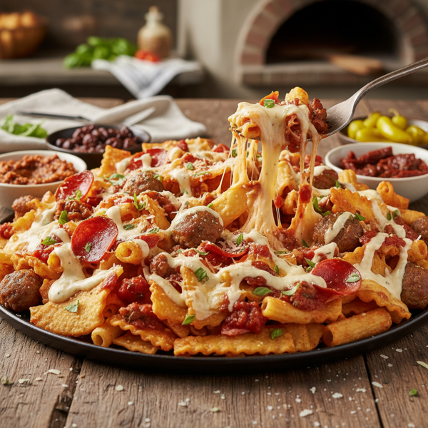 Cheesy Italian Nachos Delight recipe