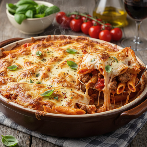 Cheesy Italian Pasta Casserole recipe