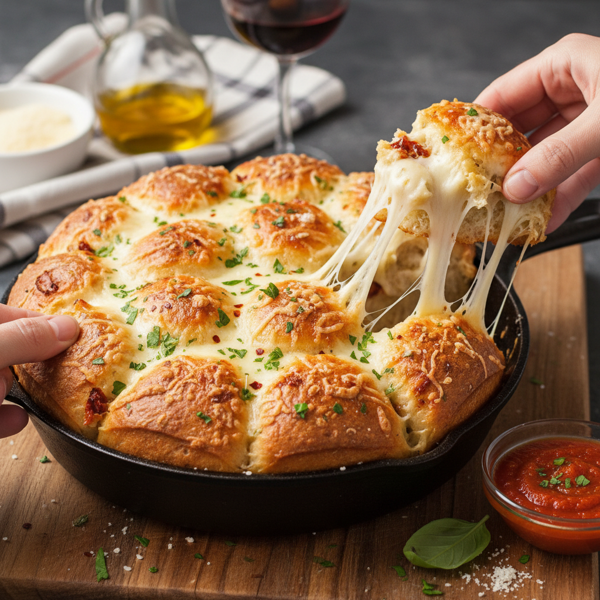 Cheesy Italian Pull-Apart Bread recipe